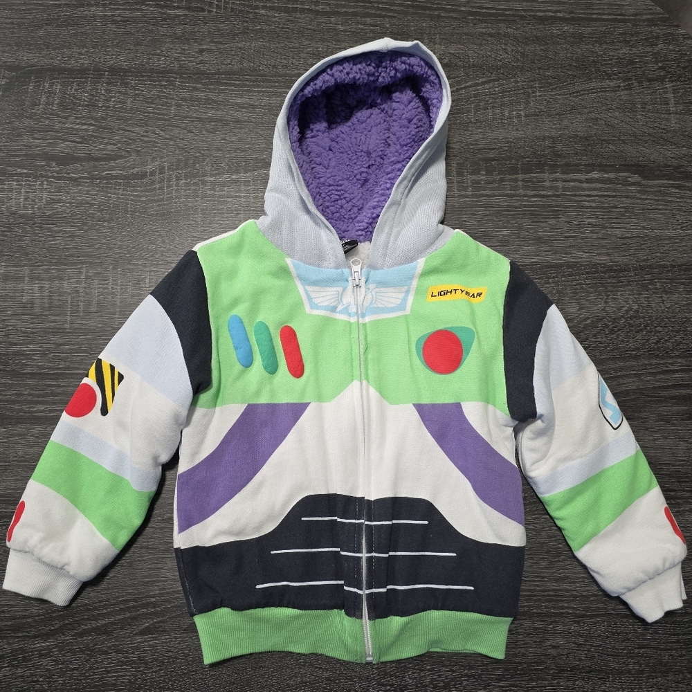 Buzz Lightyear Sherpa Lined Jacket Toddler Boys 4T